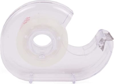 Benson Plakbandhouder met transparant plakband - 18 mm x 20 meter - sterk klevend - duurzaam plastic