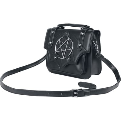 Banned - Gothic Handtas - Moloch Pentagram - voor Vrouwen - zwart