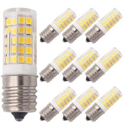 LED-lamp E17-5W-52D keramische fitting met directe lichtbron 110V/220V koelkast/vriezer lamp huisverlichting warm licht 10-delige set