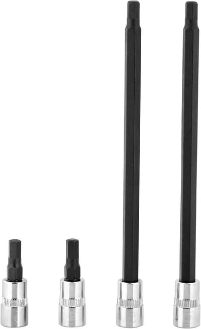 Inbussleutel set - Inbus dopsleutels - Klusklusjes uitvoeren - 4-delige set - 5 mm aandrijving - Metaal