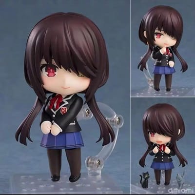10cm Date A Live #2455 Tokisaki Kurumi Jk Ver. Geleed Actiefiguur Bureauornament Trendy Speelgoed Verrassingscadeau Verzamelaarsobject black