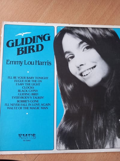 LP EMMY LOU HARRIS - GLIDING BIRD