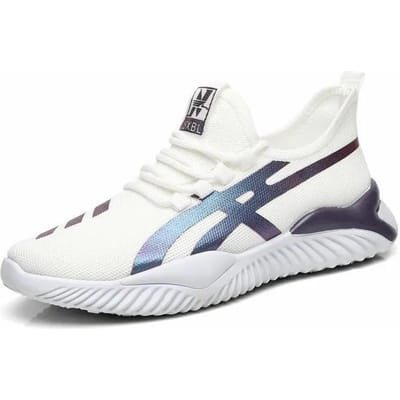 Sneakers Heren Ademende Herenschoenen Outdoor Casual Schoenen Comfortabele Wandelsneaker Tenis Masculino   Nieuw 39 white