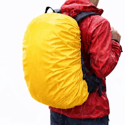 Waterdichte Regenhoes voor Rugzak 25–35 Liter – Universele Regencover Tas – Bescherming tegen Regen & Vuil – 190T Nylon – Geel