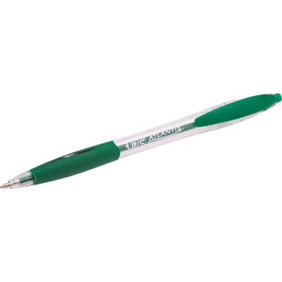 Balpen Bic Atlantis classic grip clic medium groen