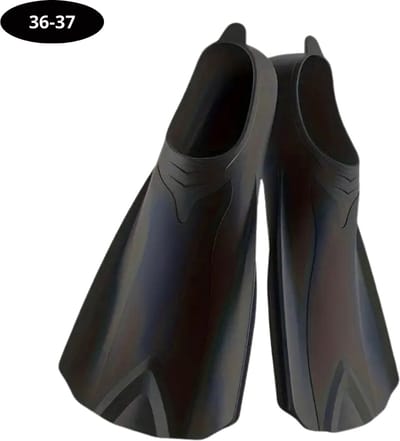 Bovista Zwemvliezen Voor Kinderen & Volwassenen - Flippers - Zwemflippers - Snorkelset - Zwart - Maat 36-37