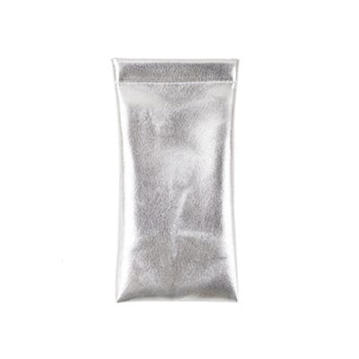 Metallic Brillenkoker / Knijp Portemonnee - Silver / Zilver | Kunstleer | Fashion Favorite