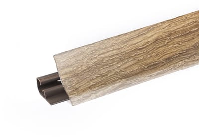 DQ-PP 3 m HOEKLIJST - Eiken Canyon - 23 x 23 mm - PVC - GRATIS schroeven - Keukenlijst Werkblad Afwerkingslijst Lijst Keuken Keukenafwerkingslijst Wandafwerkingslijst Tafelbladlijst