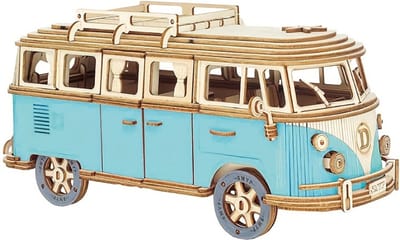 Nivard Bouwpakket Hout - Kinderen - Volwassenen - Bouwpakketten Volwassenen - Auto - Vrachtwagen - Houten Puzzel - 3D - Camper