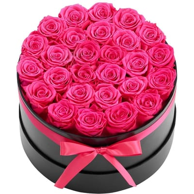 Forever Flowers, 27 Geconserveerde Rozen in een Doos, Eeuwige Bloemen Onsterfelijke Bos Verjaardagscadeau voor Bezorging Prime Vrouwen Haar Vrouw Moeders,