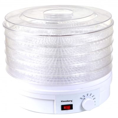 Klausberg KB-7567 - Elektrische Voedseldroger - 5 Uitneembare Trays - Thermostaat 35-70°C