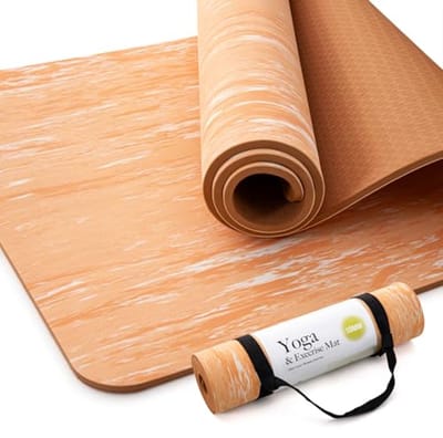 Extra dikke yogamat 10 mm antislip trainingsmat voor yoga, pilates en thuistraining