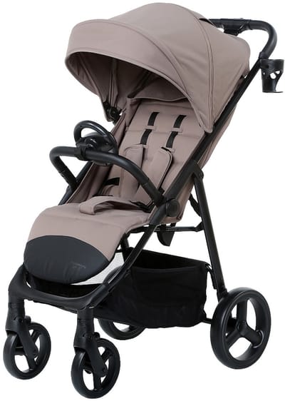 Titaniumbaby Buggy SOLID Elite XL Taupe incl Speelstuurtje en Regenhoes