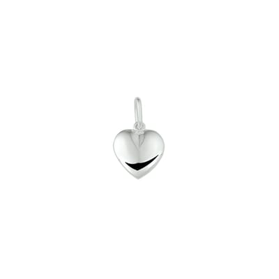 Zilver Gerhodineerd Hanger hart massief - 1323291