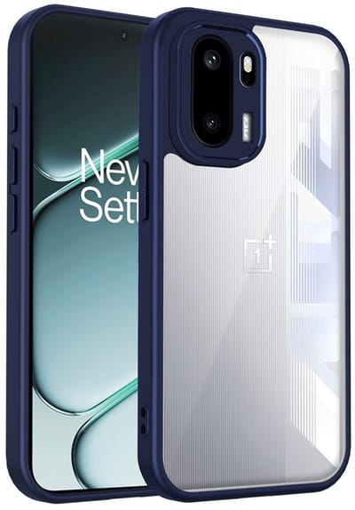 Coverup Hoesje - Geschikt voor OnePlus 15R Hoesje - Coverup Transparante Back Cover met Camera Cover - Blauw