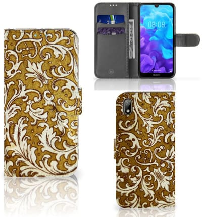 Wallet Case Huawei Y5 (2019) Barok Goud