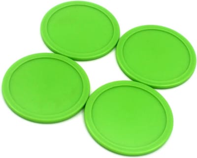 Air Hockey Propellers - Pucks Paddles - Tafelspel Spelen - Ergonomisch Ontwerp - 20 Stuks 6.4CM - Groen