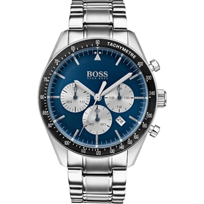 BOSS Trophy HB1513630 Polshorloge - Staal - Zilverkleurig - Ø 44 mm