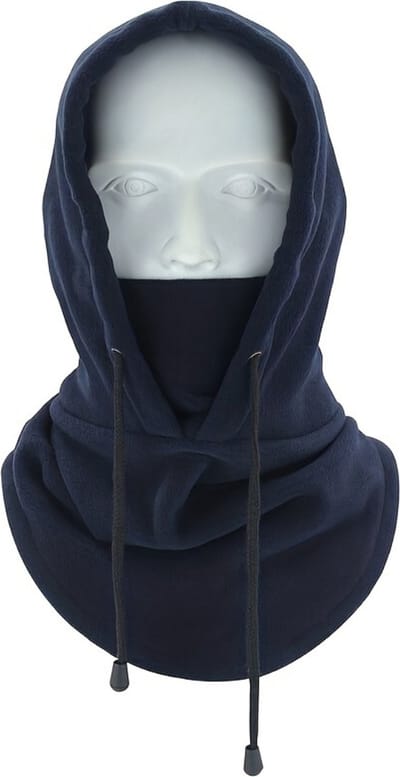 Nivard Nekwarmer - Heren - Dames - Fleece - Motor - Bandana - Masker - Colsjaal - Winter - Sjaal - Gewatteerd - Skiën - Hoodie - Marine Blauw
