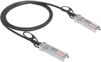 SFP+ DAC Kabel - Twinax Kabel - Netwerk Verbindingen - 10Gb/s Gegevensoverdracht - 1 meter - Zwart