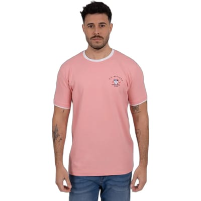 T-shirt met contrasterende boorden Camberabero