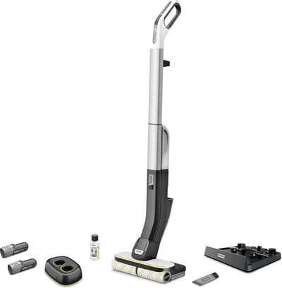 Kärcher FC 4-4 Battery Set Vloerreiniger - 4 V Lithium-ion verwisselbare accu - Looptijd accu 30 min - 90 m² per acculading