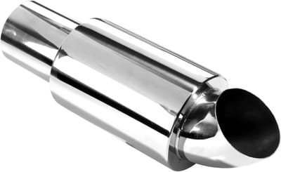 Silencer voor sportuitlaat met 63mm inlaat, roestvrij staal, vervangende demper voor dieselauto's, 2.5 inch en 11 inch resonator
