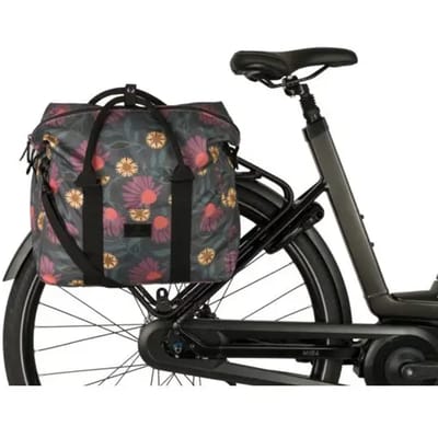 Fastrider Nyla Shopper Bike Bag Trend Click'nGo - Lola Flower - Enkele Fietstas - 20 Liter - Reflecterend
