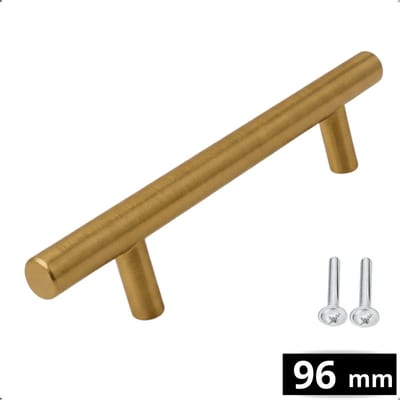 By MJM Handgreep Goud RVS - Handgreep Goud 96mm -Greepjes - Handgreep - Handgrepen keukenkastjes - Handvatten - Meubelgreep Goud - Handgrepen voor deurtjes