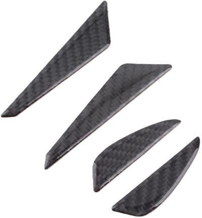 Dailygoods- Deurrandbescherming 4-delig - Carbon - UV-beschermd - Weerbestendig - Bumperbescherming - Krassenpreventie