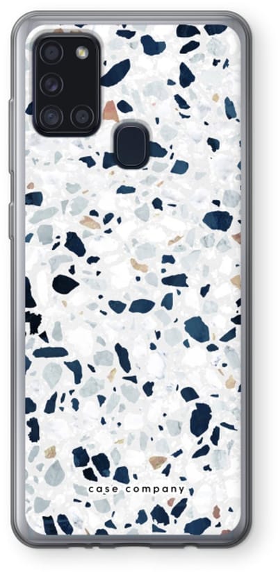 Case Company® - Hoesje geschikt voor Samsung Galaxy A21s hoesje - Terrazzo N°1 - Soft Cover Telefoonhoesje - Bescherming aan alle Kanten en Schermrand