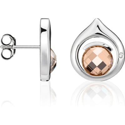 Orphelia Dames 925 Sterling Zilveren Stud Oorbellen - Zilver ZO-5979