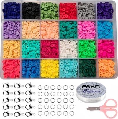 Fako Bijoux® - DIY Katsuki Kralen Set - Sieraden Maken Kit - Zelf Sieraden Maken Pakket - 6mm - 4800 Stuks