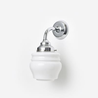 Wandlamp Bloemknop Curve Chroom - Art Deco Trade