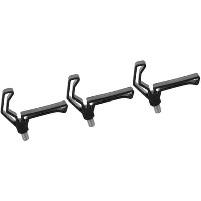 Plastic Hengelsteun Gripper Grote Opening Vissen Stok Houder Beugel Vissen Ondersteuningsgereedschap Zwart black