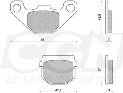 polini remblok voor peugeot 50 elyseo scooter 1998 tot 2020 nieuw