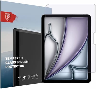 Rosso Screen Protector Geschikt voor Apple iPad Air 11 (2024/2025/2026) | Beschermlaag | Glasplaatje | 9H Tempered Glass | Gehard Glas | Beschermglas