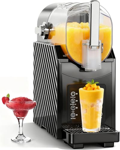 SAVI® Slushy Machine - Slush Machine - Slush Puppy Maker - Zwart - ‎40cm x 16cm x 38cm