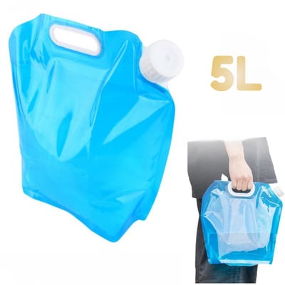 Wateropslag 5 liter - Opvouwbare waterjerrycan – Noodpakket voor thuis - Waterreservoirs - Outdoor life - Noodwatertank - Noodpakket voor thuis - Draagbare drinkwaterzak voor noodsituaties -LOUZIR