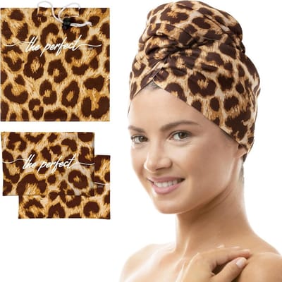Krullend Haar Microvezel Plopping Handdoek Set - Antikroezende Haarverzorging voor Vrouwen