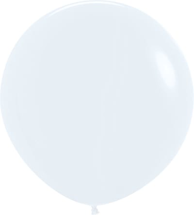 Sempertex, reuze ballon, Latex, Wit, 60 cm, 3 stuk(s)