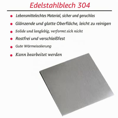 304 roestvrijstalen plaat 10 x 10 cm vierkant stalen paneel 3 mm klein roestvrij stalen paneel voor reparatie, lassen, project, ambachten enz