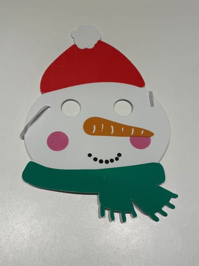 Kerst Masker - Kerstdecoratie - Maskers - Kerstcadeau - 1 Stuks - Sneeuwpop