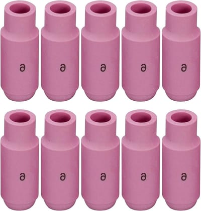 Lasmondstuk Keramisch - Beschermkap - Precisie Lassen - Aluminiumoxide Materiaal - Set van 10 - Wit
