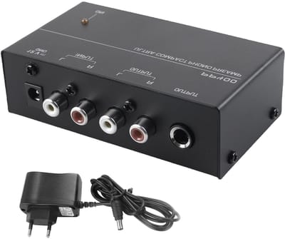 Dailygoody - Phono Voorversterker - Platenspeler Voorversterker - Ideale Geluidskwaliteit - Compact Formaat - In- en Output - Geschikt voor MM Sca...