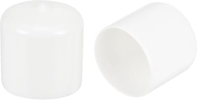 Ronde doppen - Beschermdoppen vinyl - Meubels beschermen - Flexibel en duurzaam - 31 mm binnendiameter - Wit