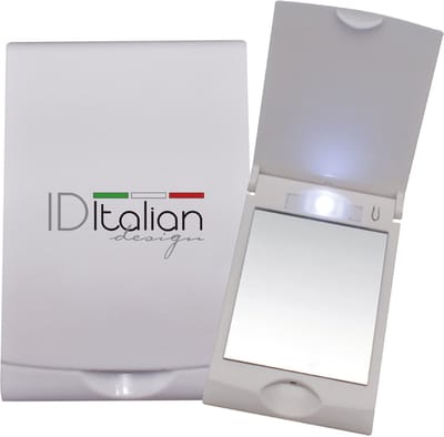 ITALIAN DESIGN ACCESSORIES SPIEGEL MET LED VERLICHTING 12 X 6 X 1 CM