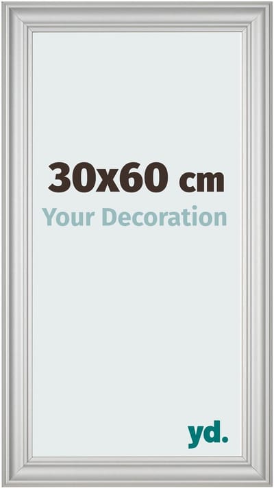 Your Decoration - Fotolijst 30x60 cm - MDF - Zilver Mat - Lazio
