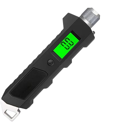 Digitale Bandendrukmeter - Elektronische Bandenspanner - Fietsonderhoud Autorit - Verlichte Antislip Meter - 230 psi - Zwart