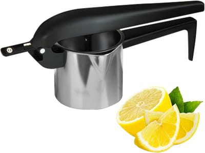 Citruspers Roestvrij Staal - Handpers Sapmaker - Verse Drankjes Maken - Robuuste Constructie - 136D x 183B x 136H cm